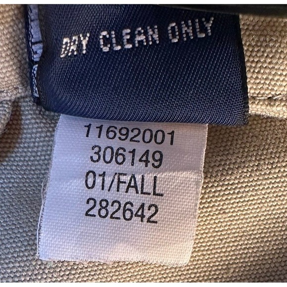 Gap Log Jacket Trench Coat Women's Size XS Khaki Vintage 90's Pockets Button Up - Picture 8 of 11